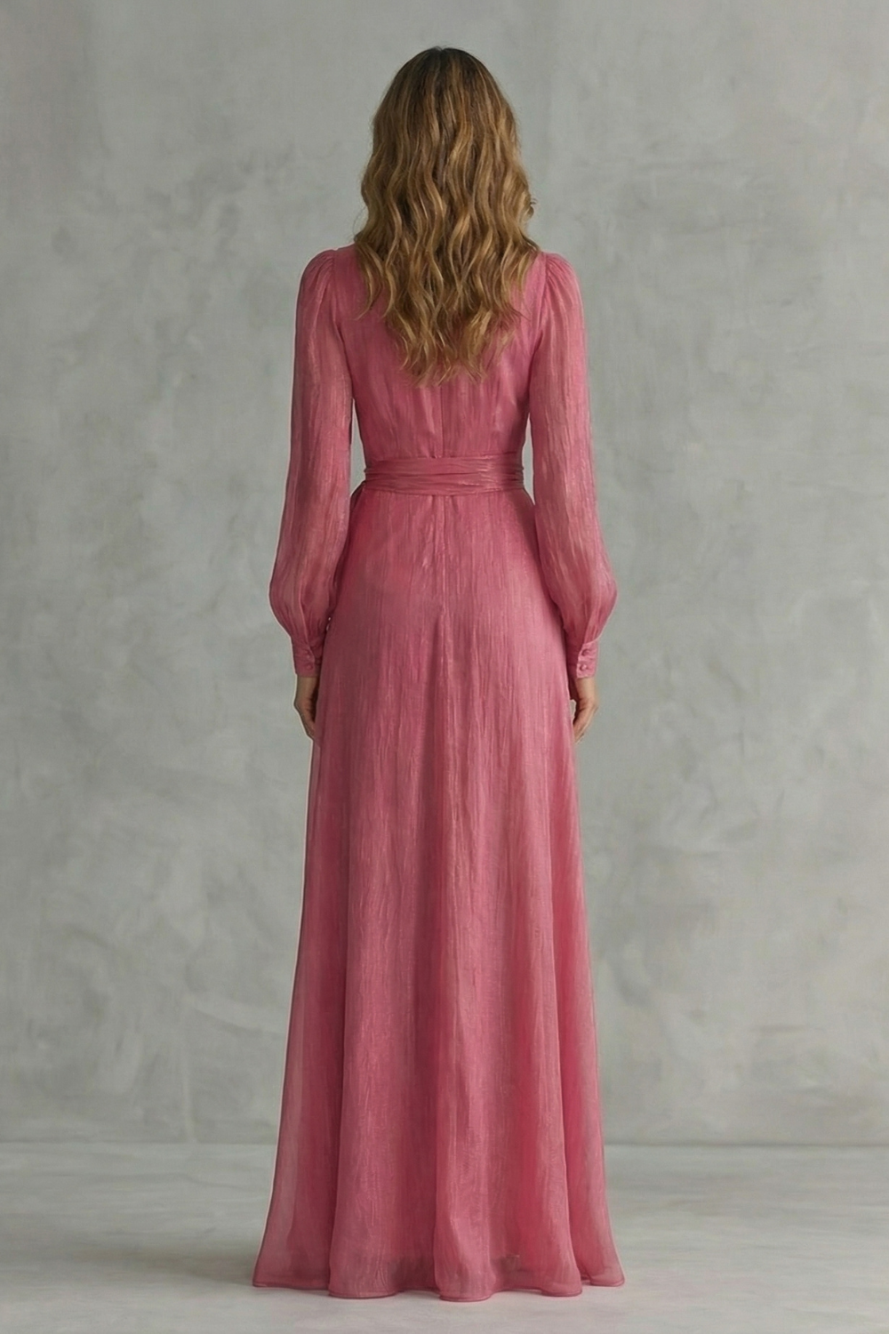 Flowing Chiffon Elegance Maxi Dress