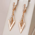 Lavish Angular Shimmering Earrings
