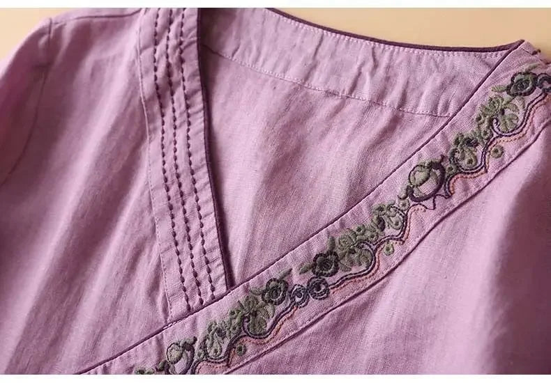 Relaxed Embroidered Breeze Blouse