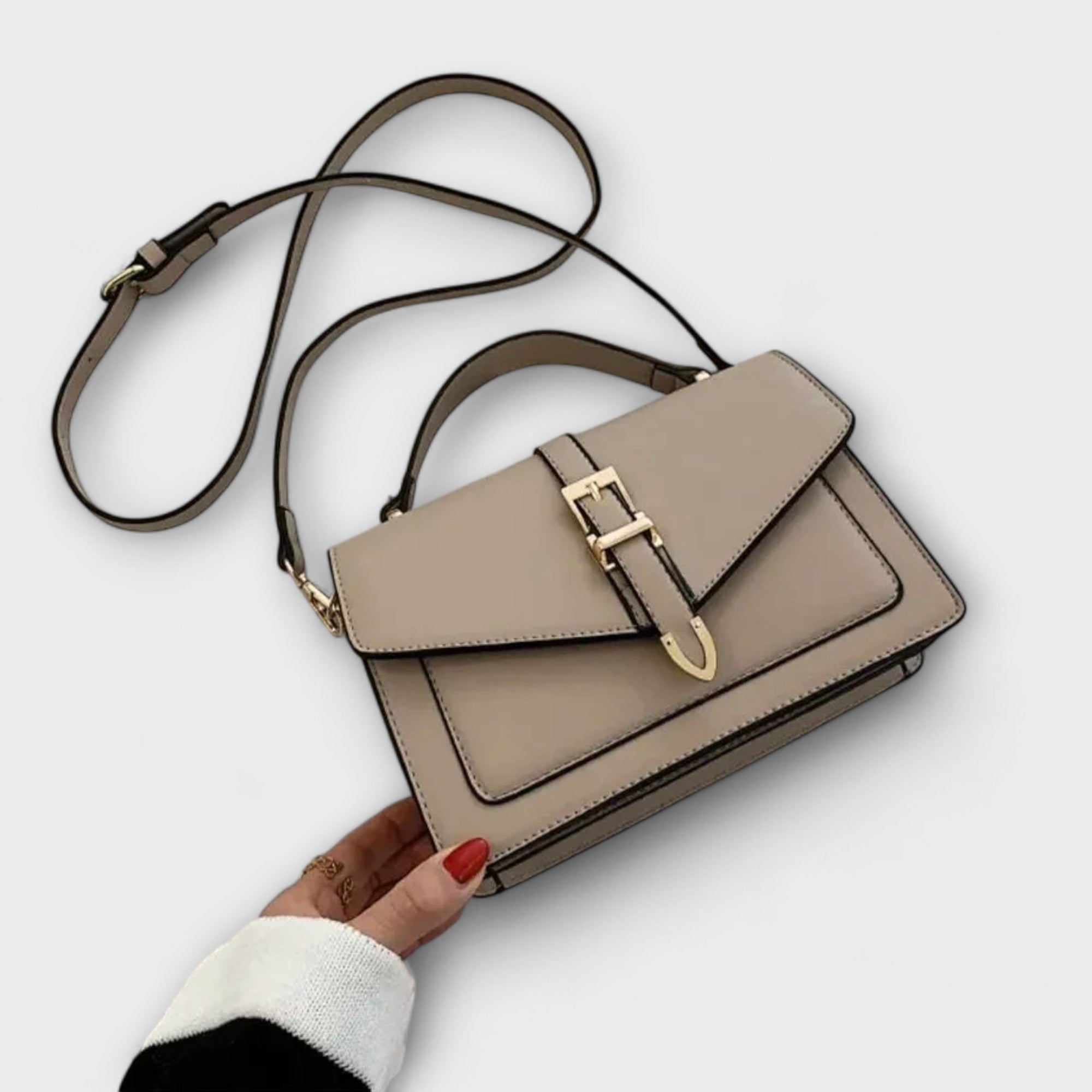 Olivia - Classic Shoulder Bag - Black