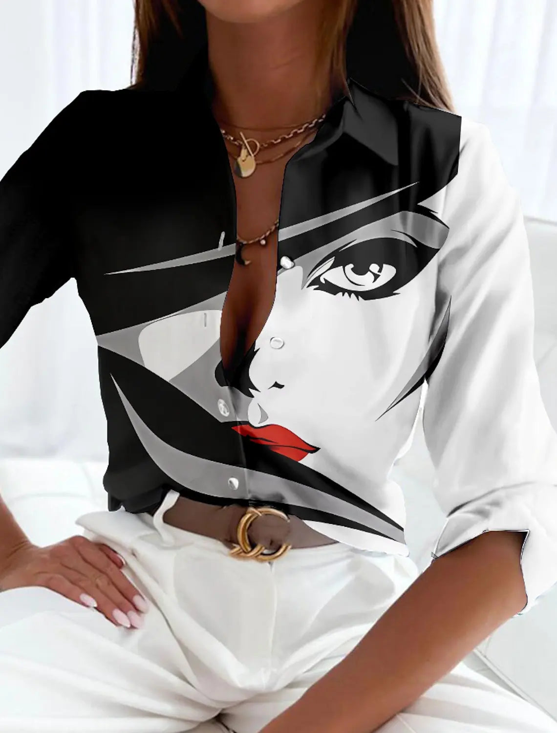 Contemporary Printed Blouse