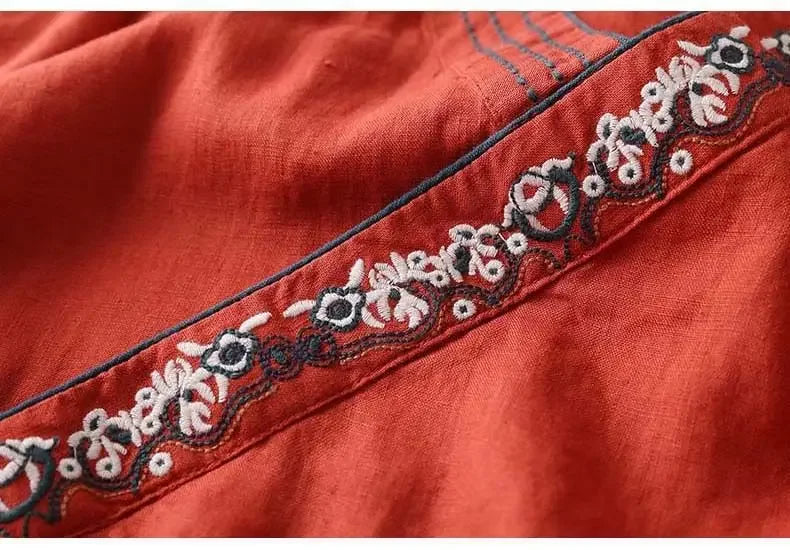 Relaxed Embroidered Breeze Blouse