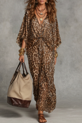 Wild Elegance Drape Maxi Dress