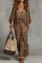 Wild Elegance Drape Maxi Dress
