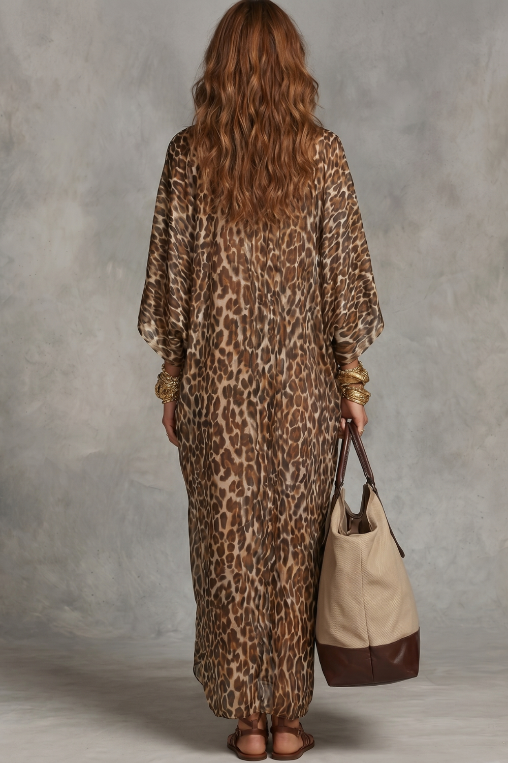 Wild Elegance Drape Maxi Dress