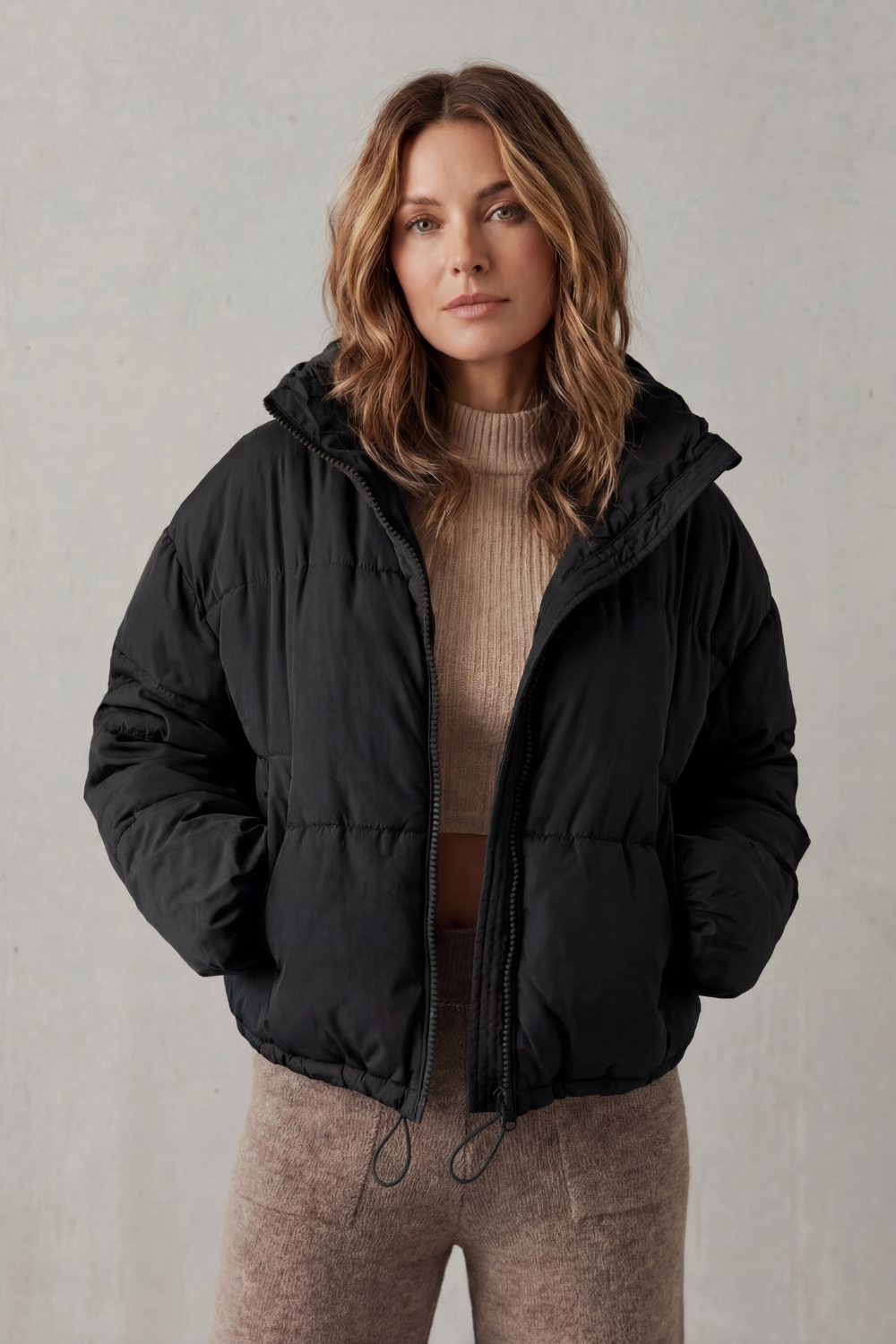 Quilted comfort | Cropped puffer jacket