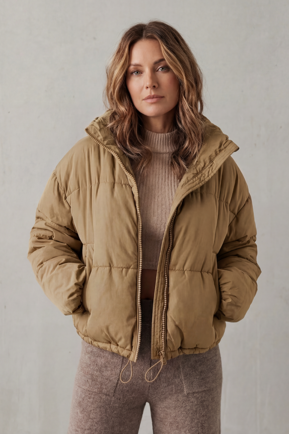Quilted comfort | Cropped puffer jacket