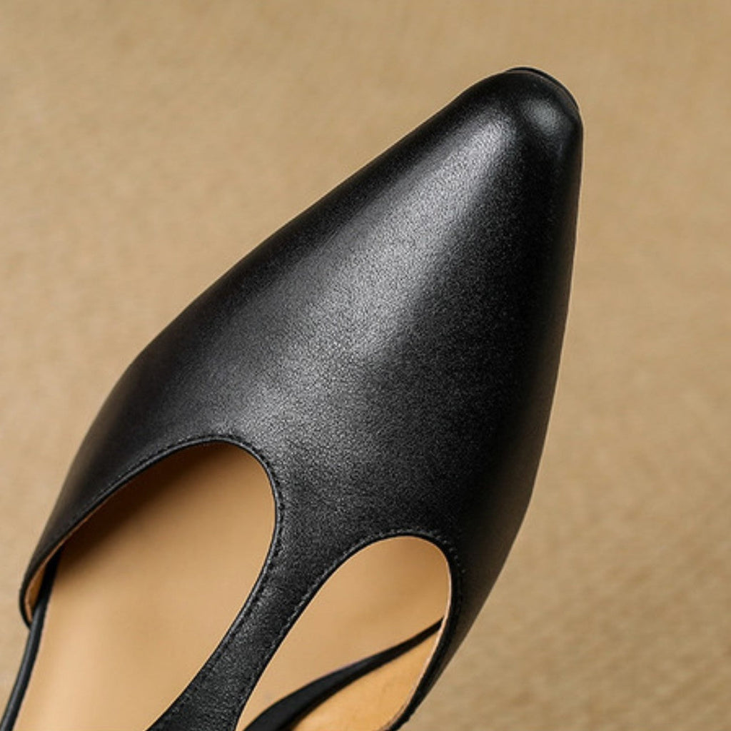 Rosie T-Bar Leather Heels