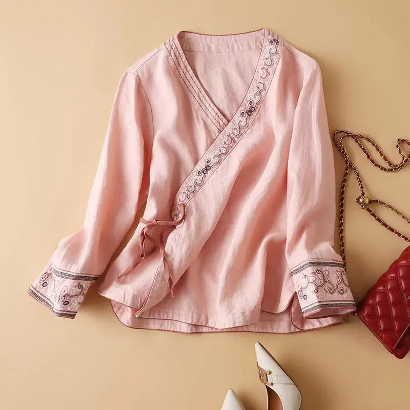 Relaxed Embroidered Breeze Blouse