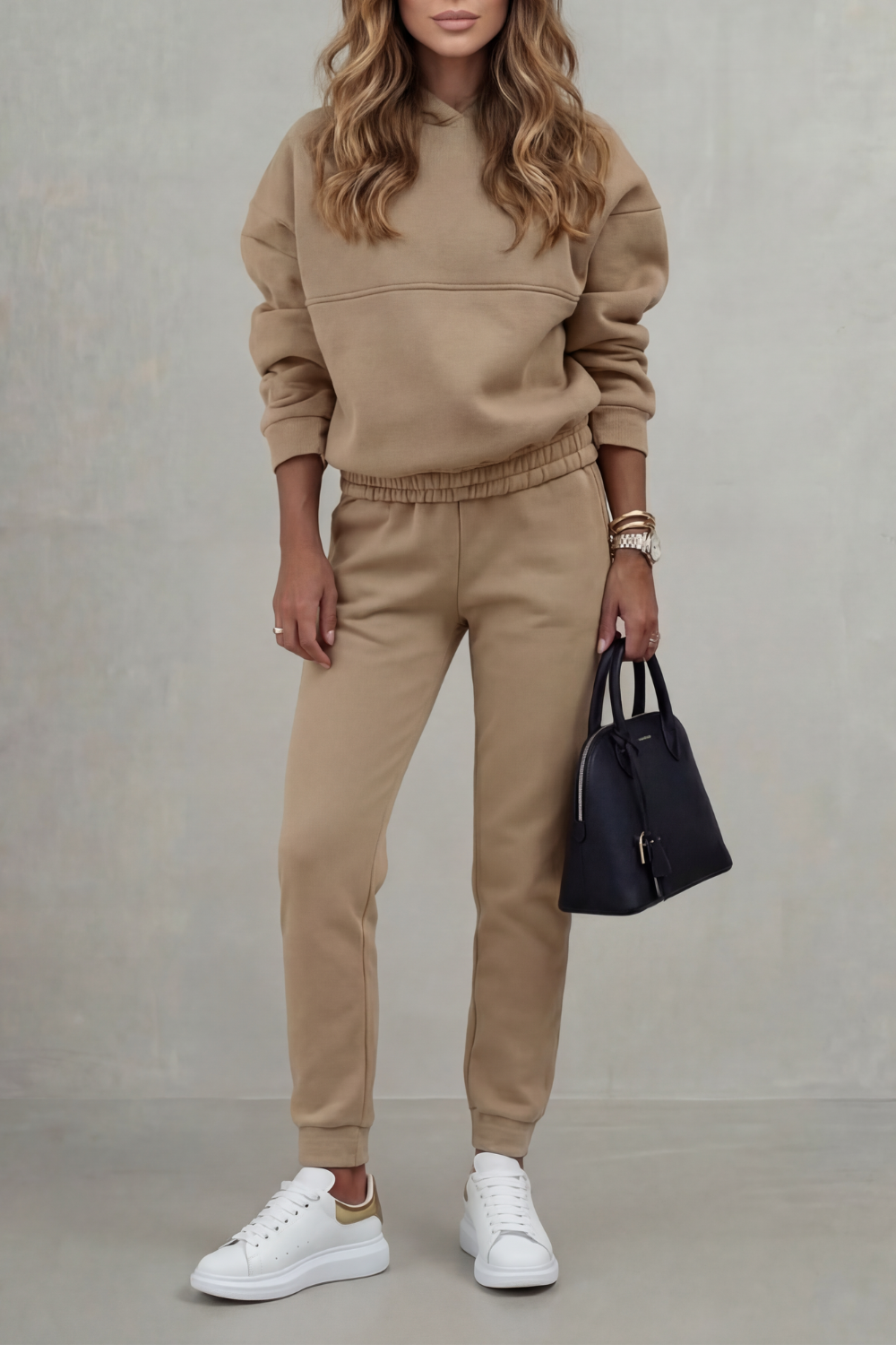 Asymmetric Detail Casual Elegance Set