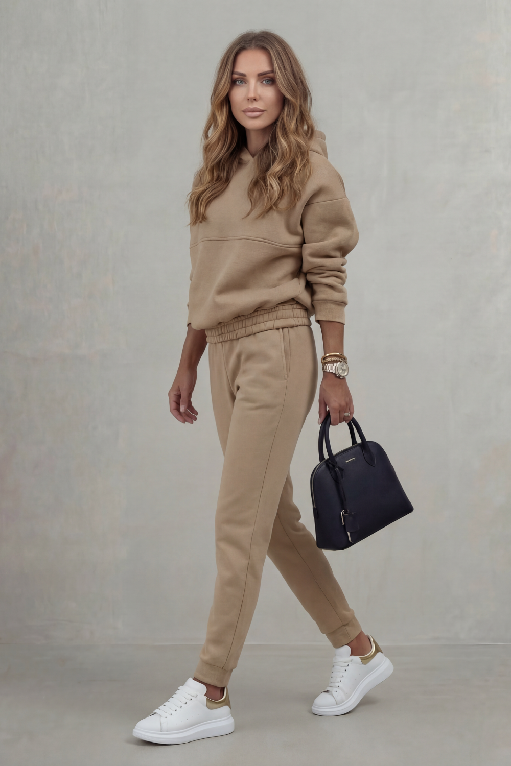 Asymmetric Detail Casual Elegance Set