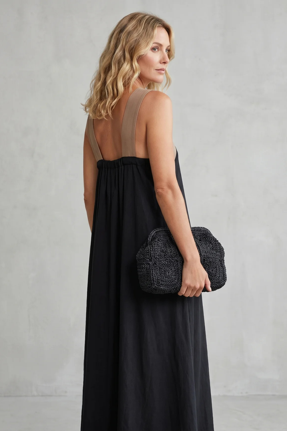 Cross-halter Elegance Maxi Dress