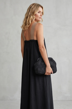 Cross-halter Elegance Maxi Dress