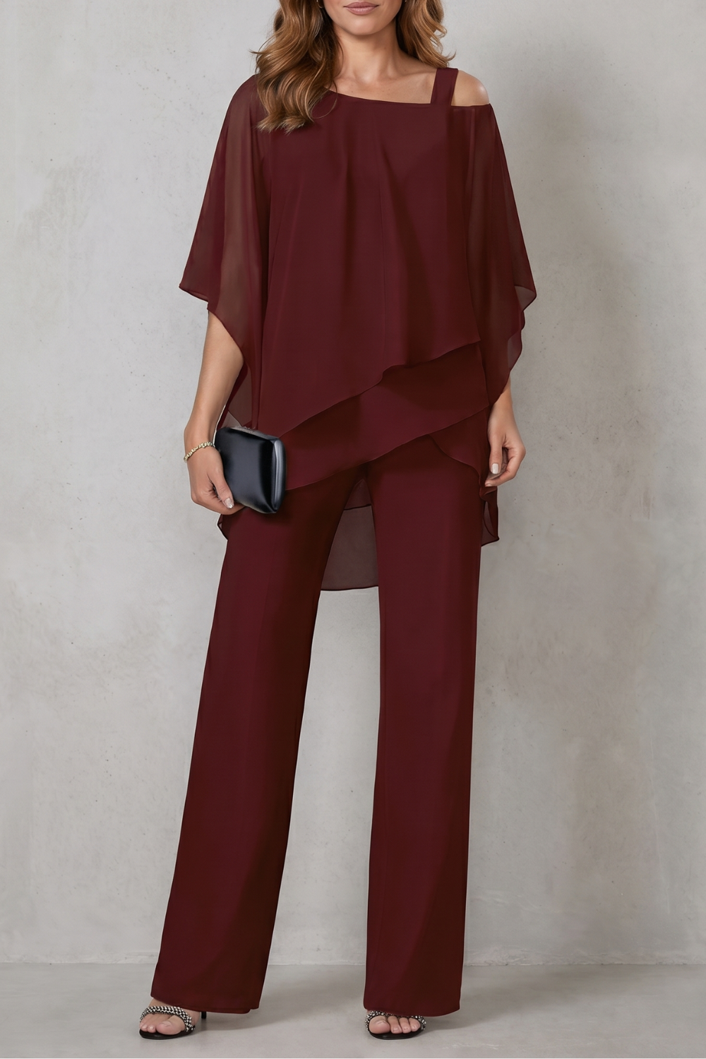 Fluid Layered Elegance Two-piece Set