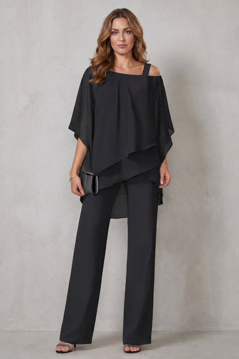 Fluid Layered Elegance Two-piece Set