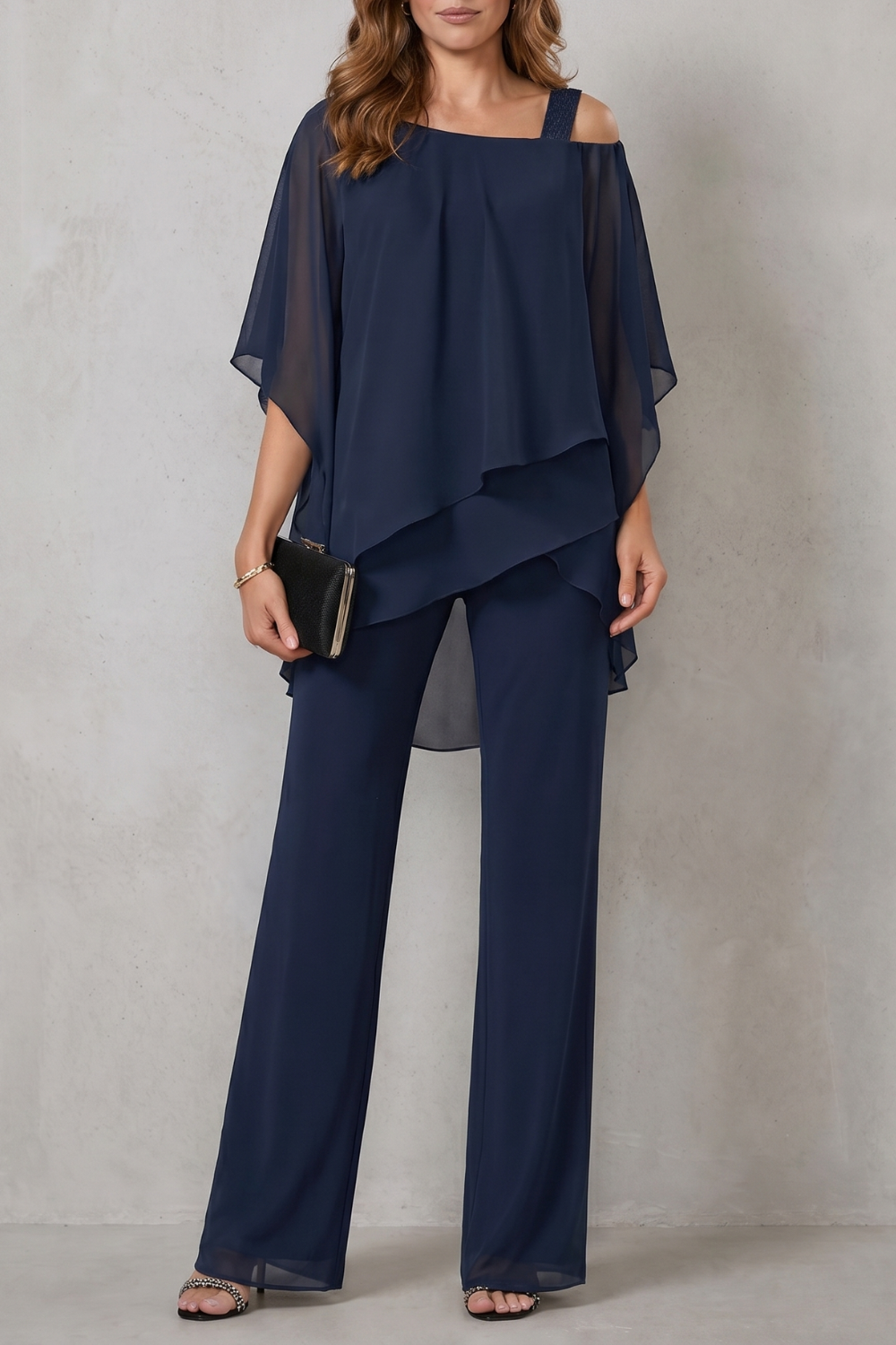 Fluid Layered Elegance Two-piece Set