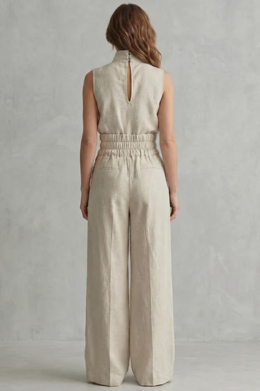 Minimalist Elegance Wide Leg Trouser Set