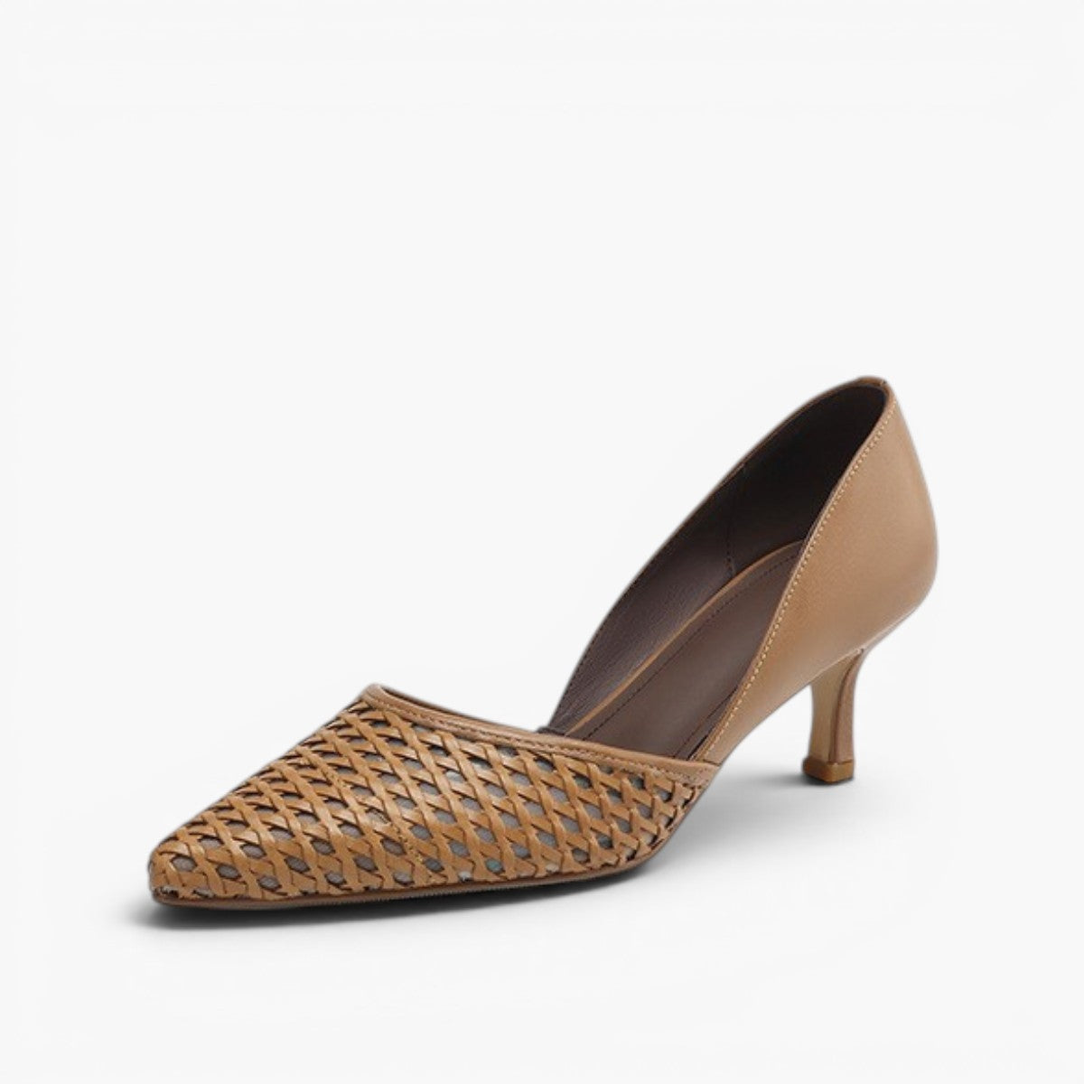 Serelle Woven Leather Heels