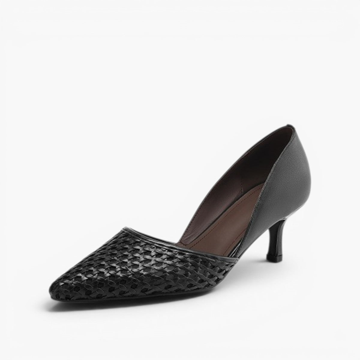 Serelle Woven Leather Heels