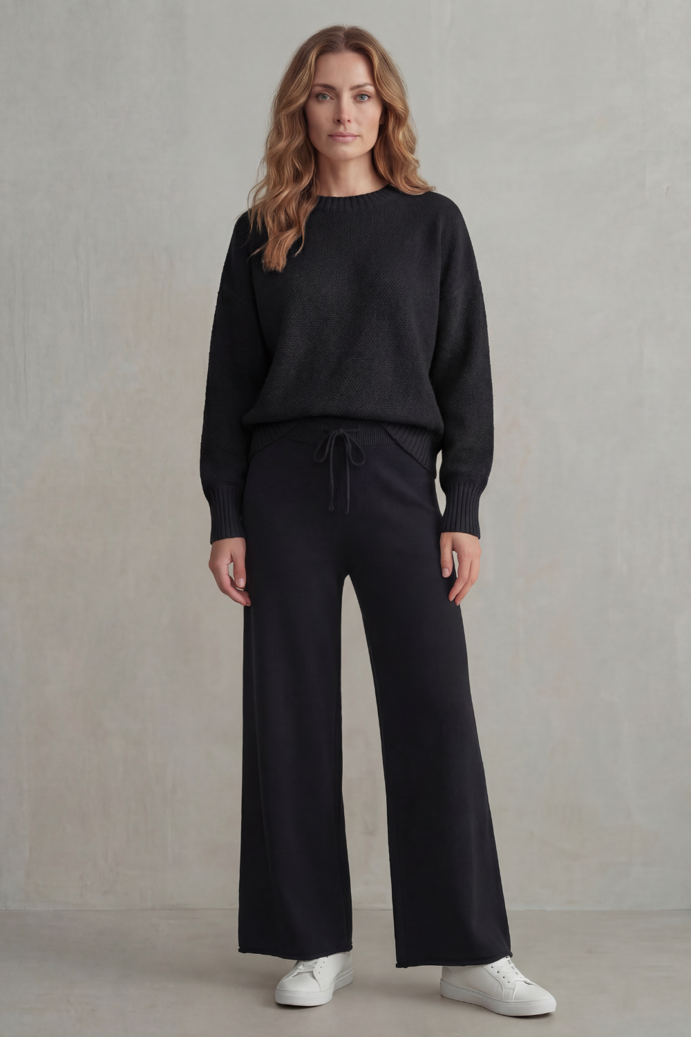 Textured Knit Comfortable Loungewear Set