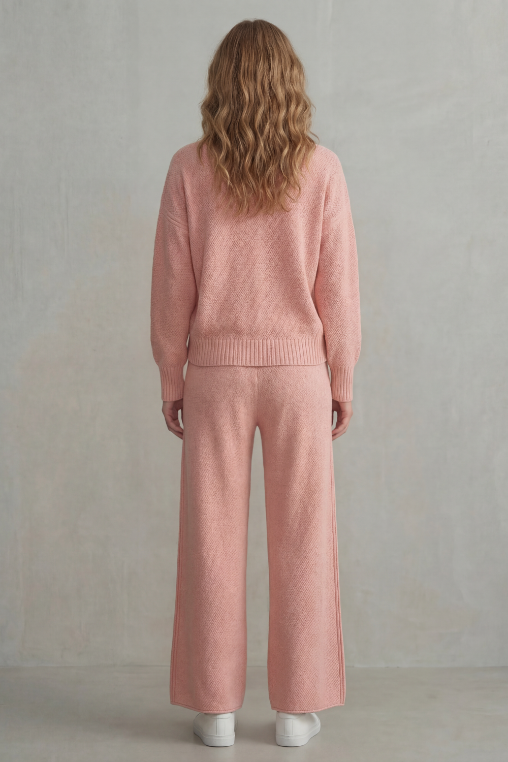 Textured Knit Comfortable Loungewear Set