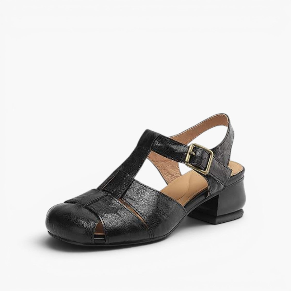 Serisse Roman Leather Heels