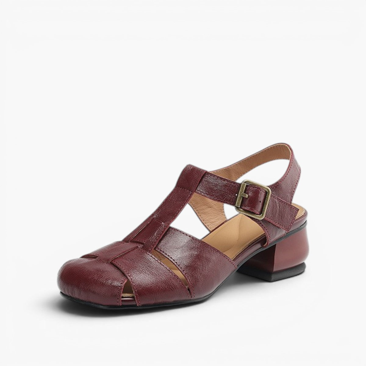 Serisse Roman Leather Heels