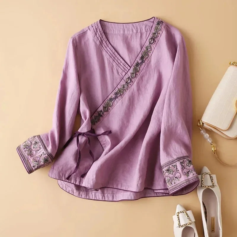 Relaxed Embroidered Breeze Blouse