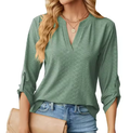 Chic and Comfortable Blouse - Green
