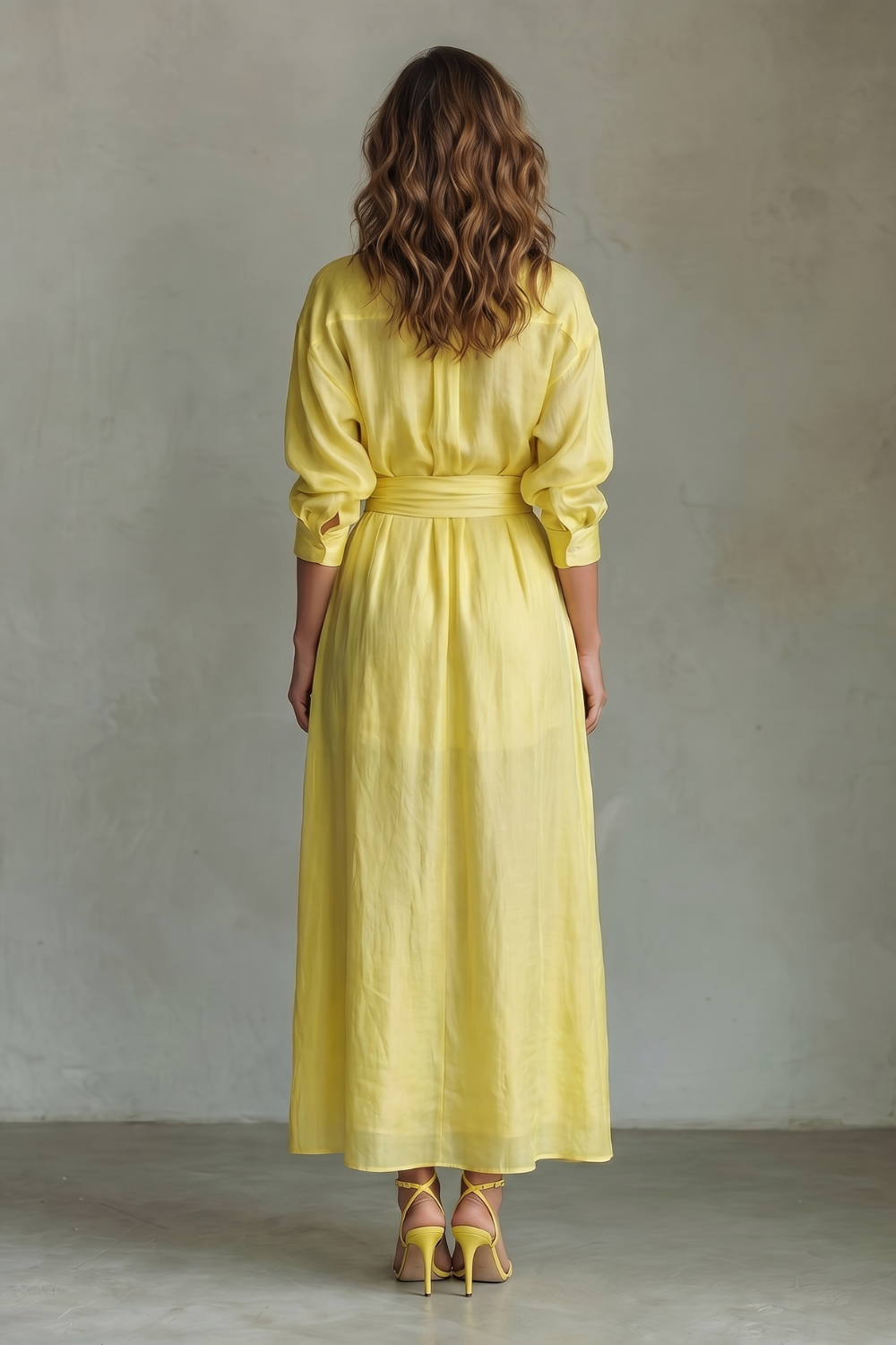 Belted Breezy Elegance Maxi Dress