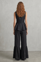 Ruffled Resort Elegance Trouser Set