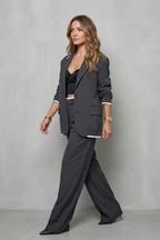 Elegant Wide-Leg Pantsuit Set Two-Piece Power Look