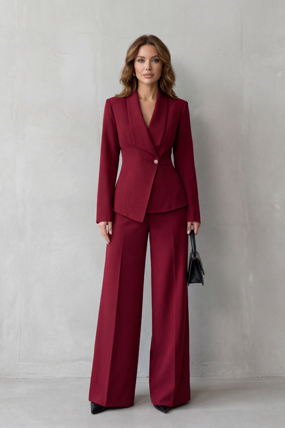 Sculpted Waist Tailored Suit Set