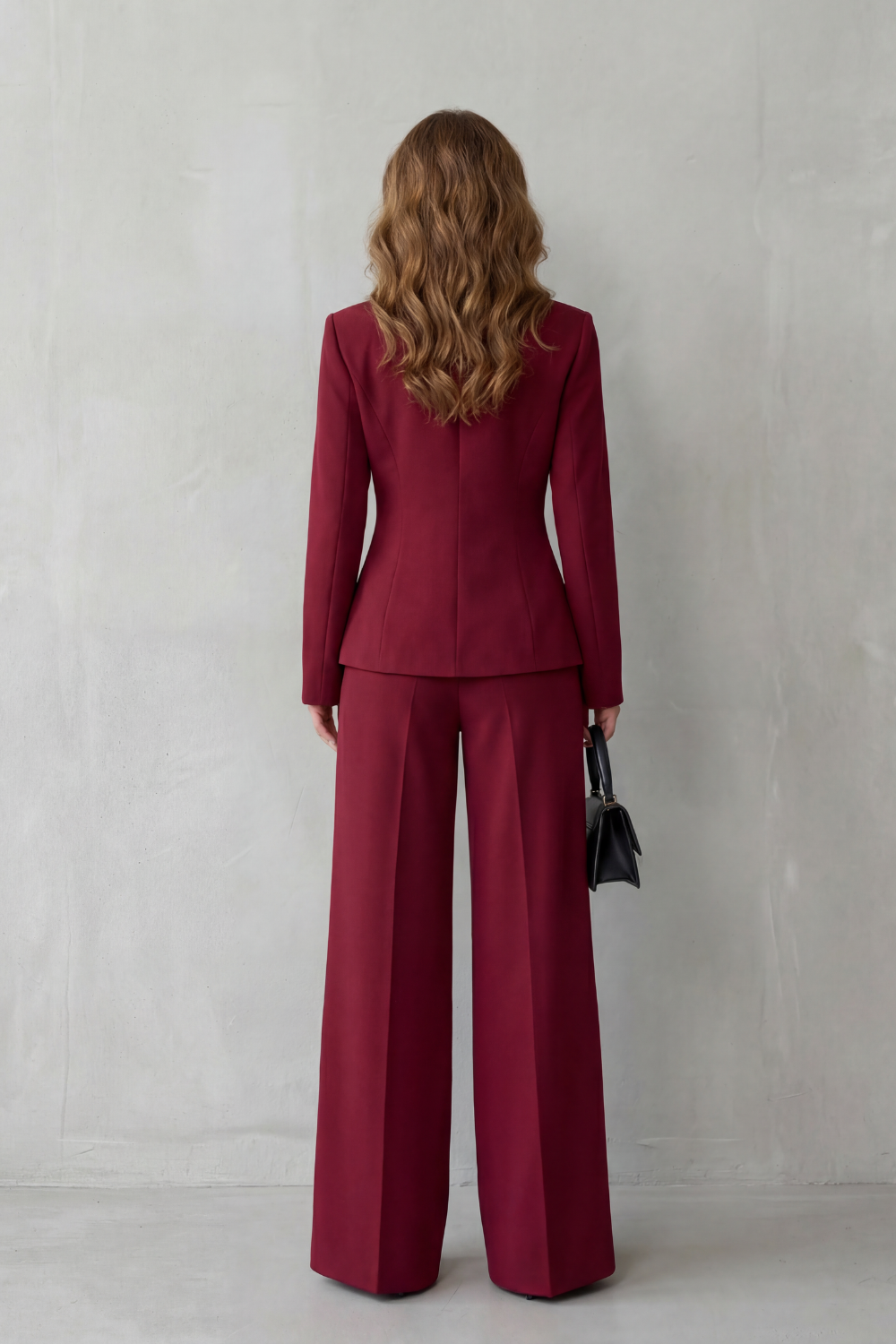 Sculpted Waist Tailored Suit Set