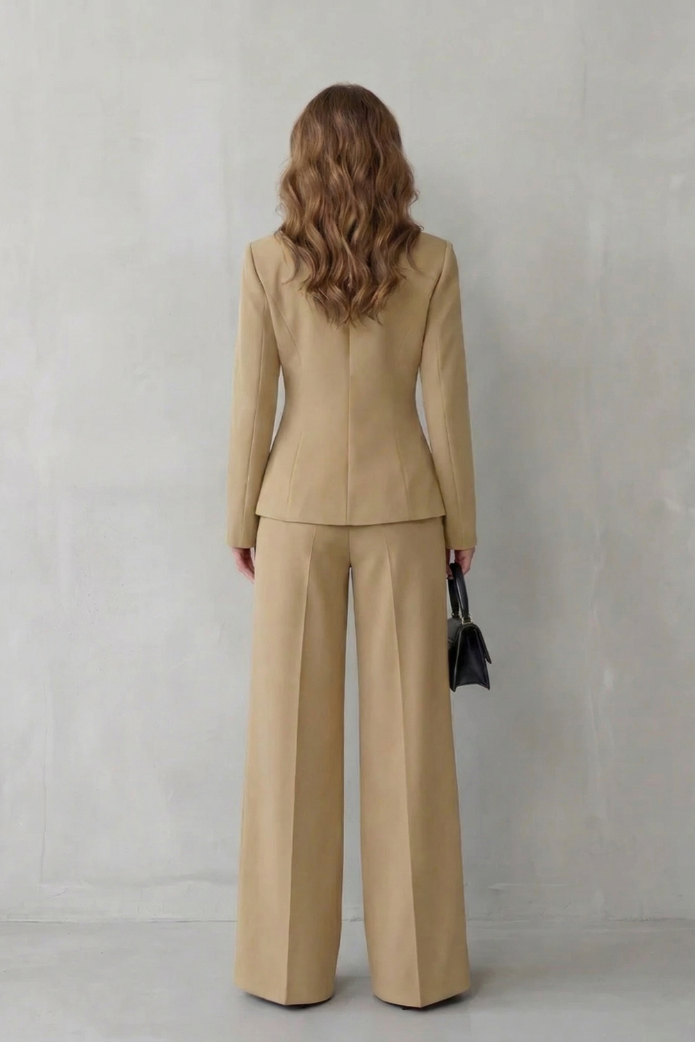Sculpted Waist Tailored Suit Set