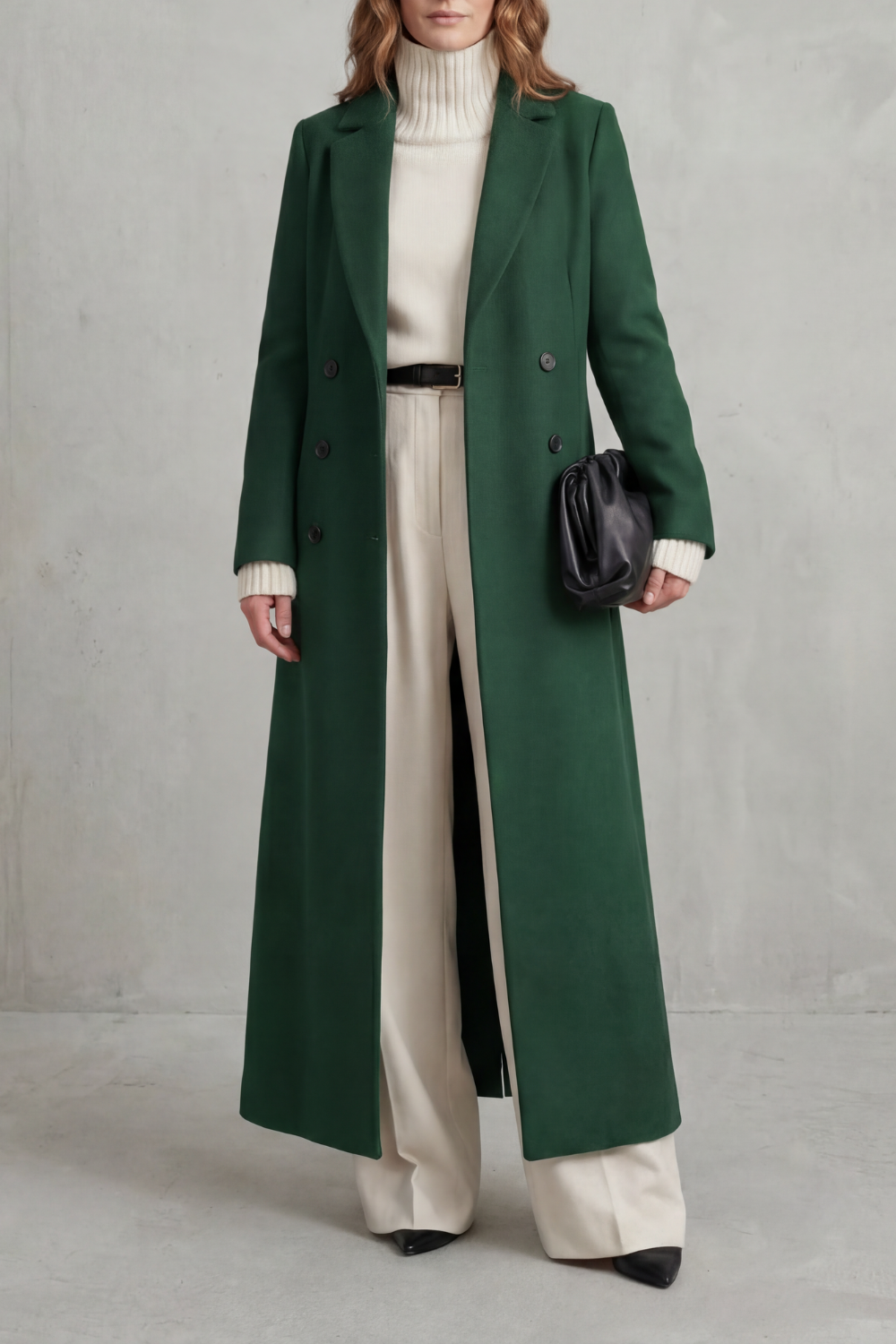 Tailored fit | Long wool coat