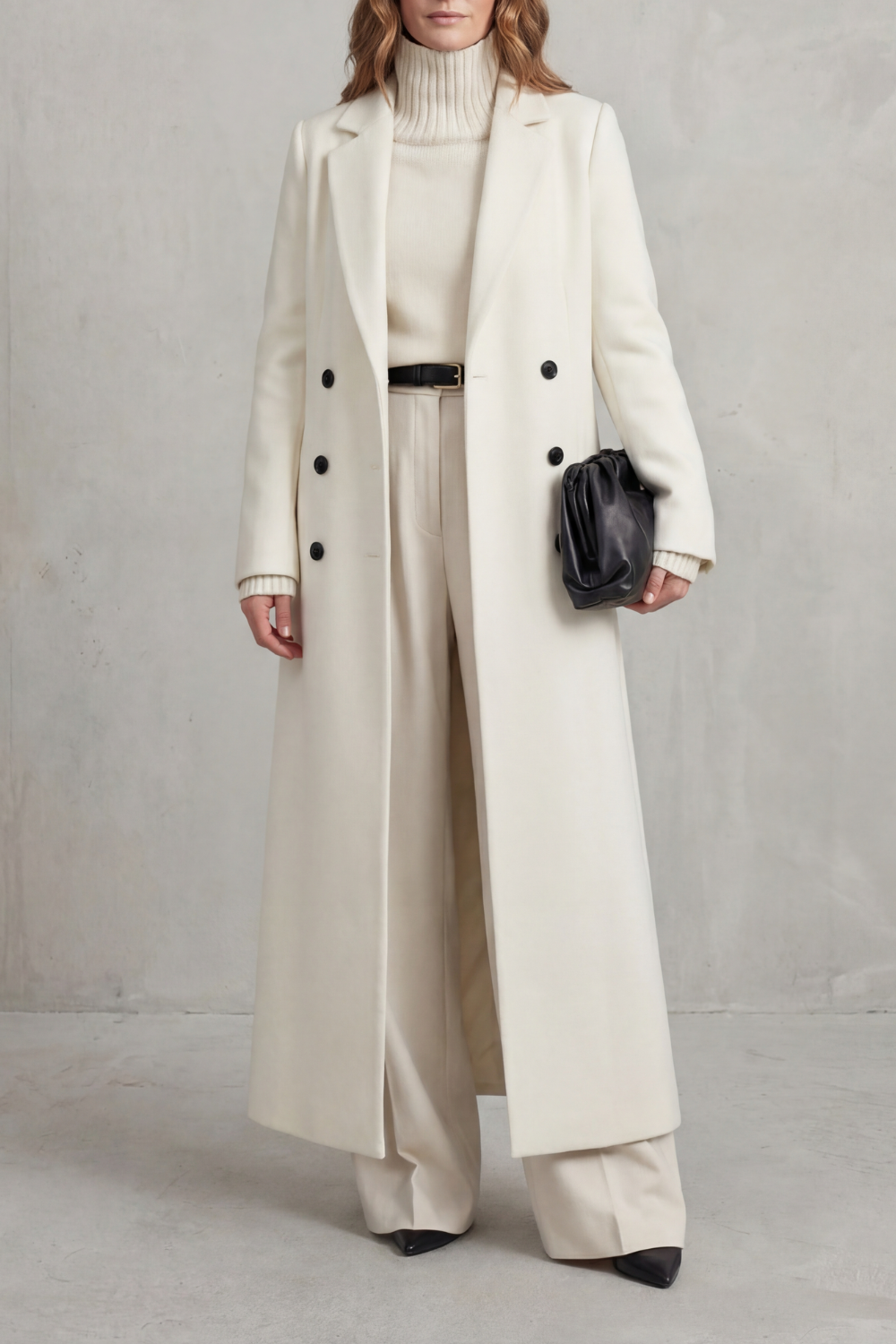 Tailored fit | Long wool coat