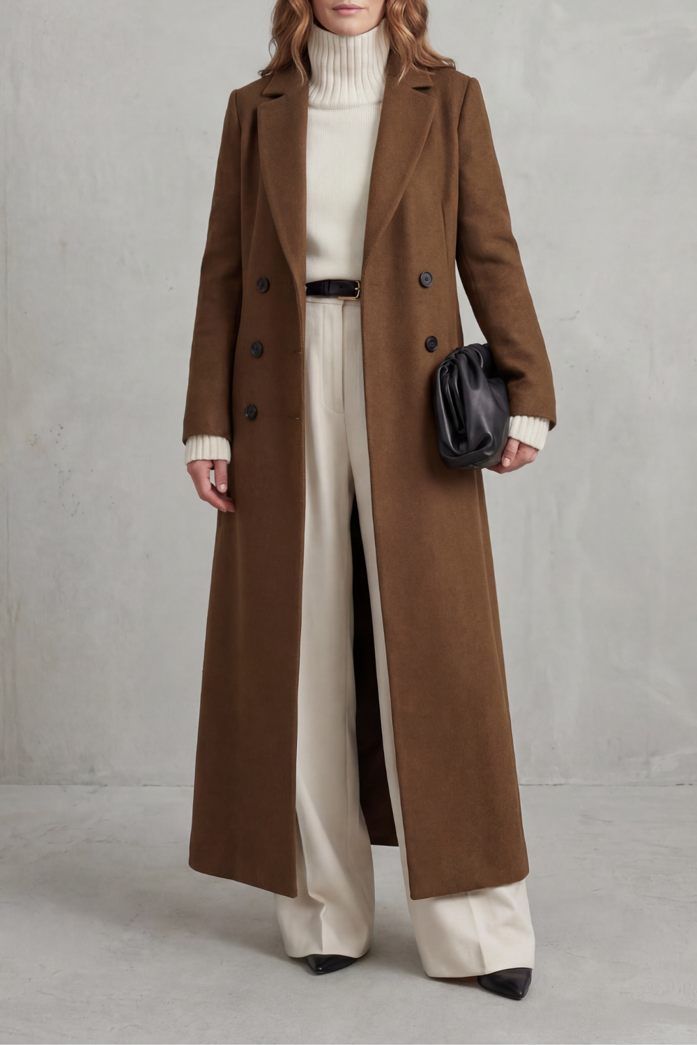 Tailored fit | Long wool coat