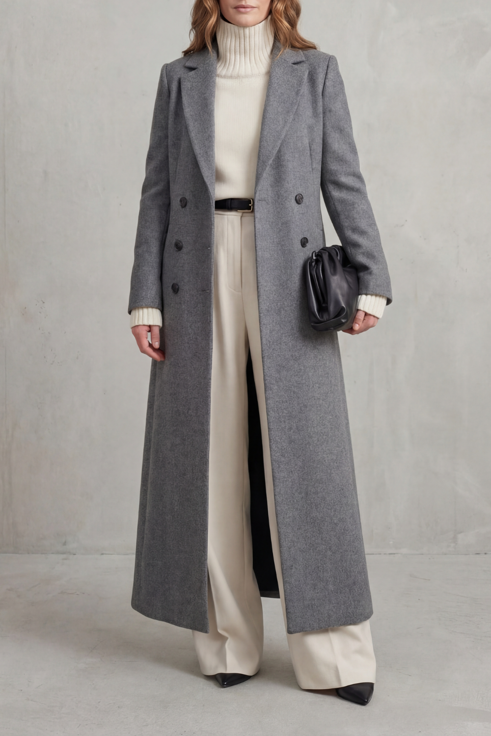 Tailored fit | Long wool coat