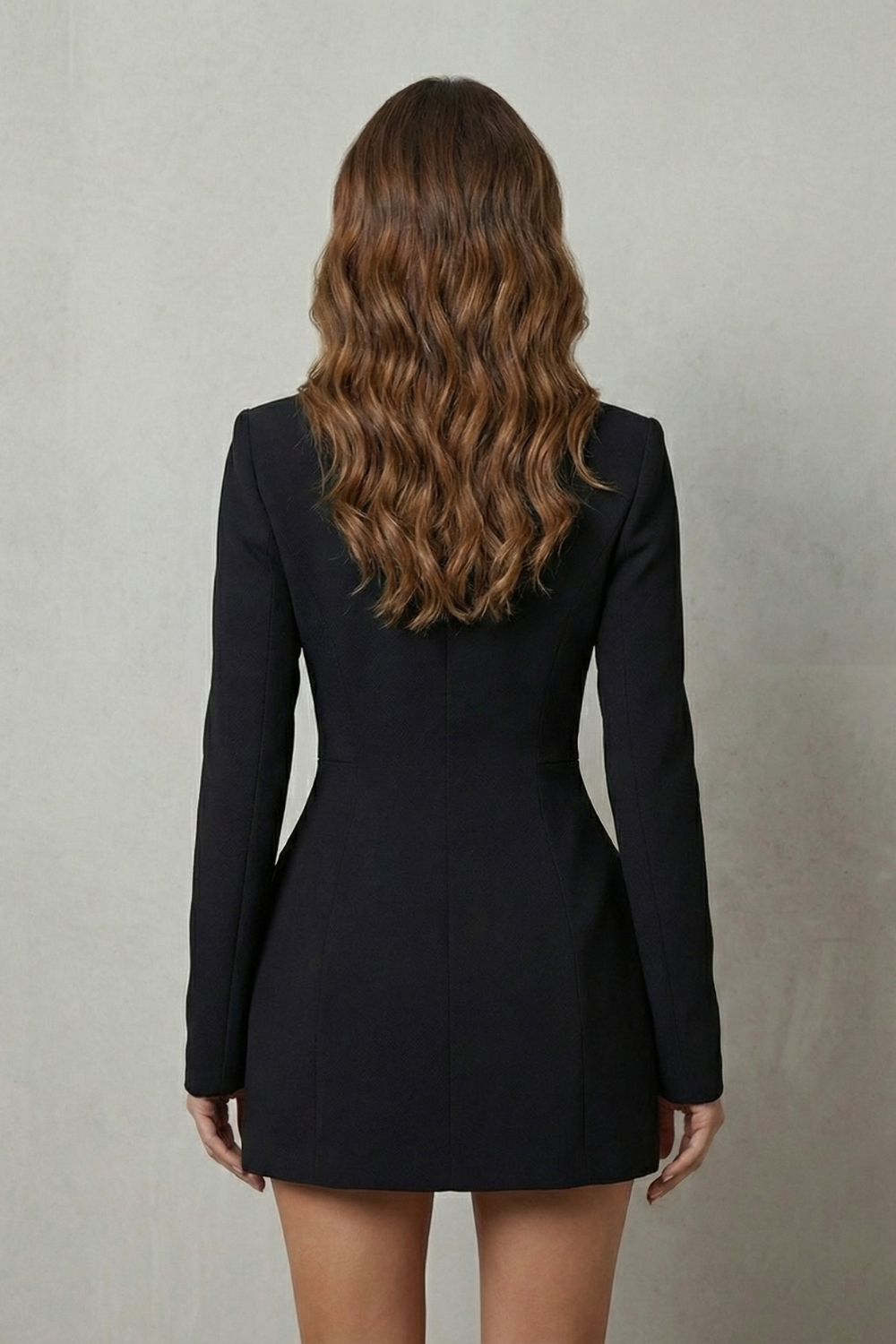Tailored Power Silhouette Blazer Mini Dress