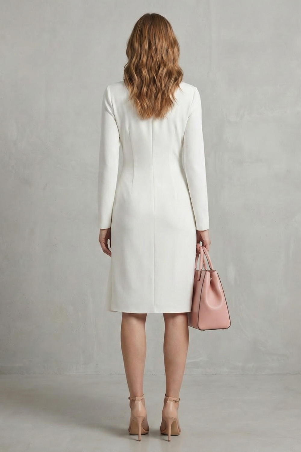 Draped Waist Elegance Midi Dress