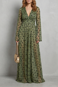 Shimmering Bohemian Elegance Maxi Dress