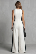 Valmora – Striking contrast design – Wide-leg jumpsuit