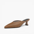 Velisse Woven Leather Heel Mules