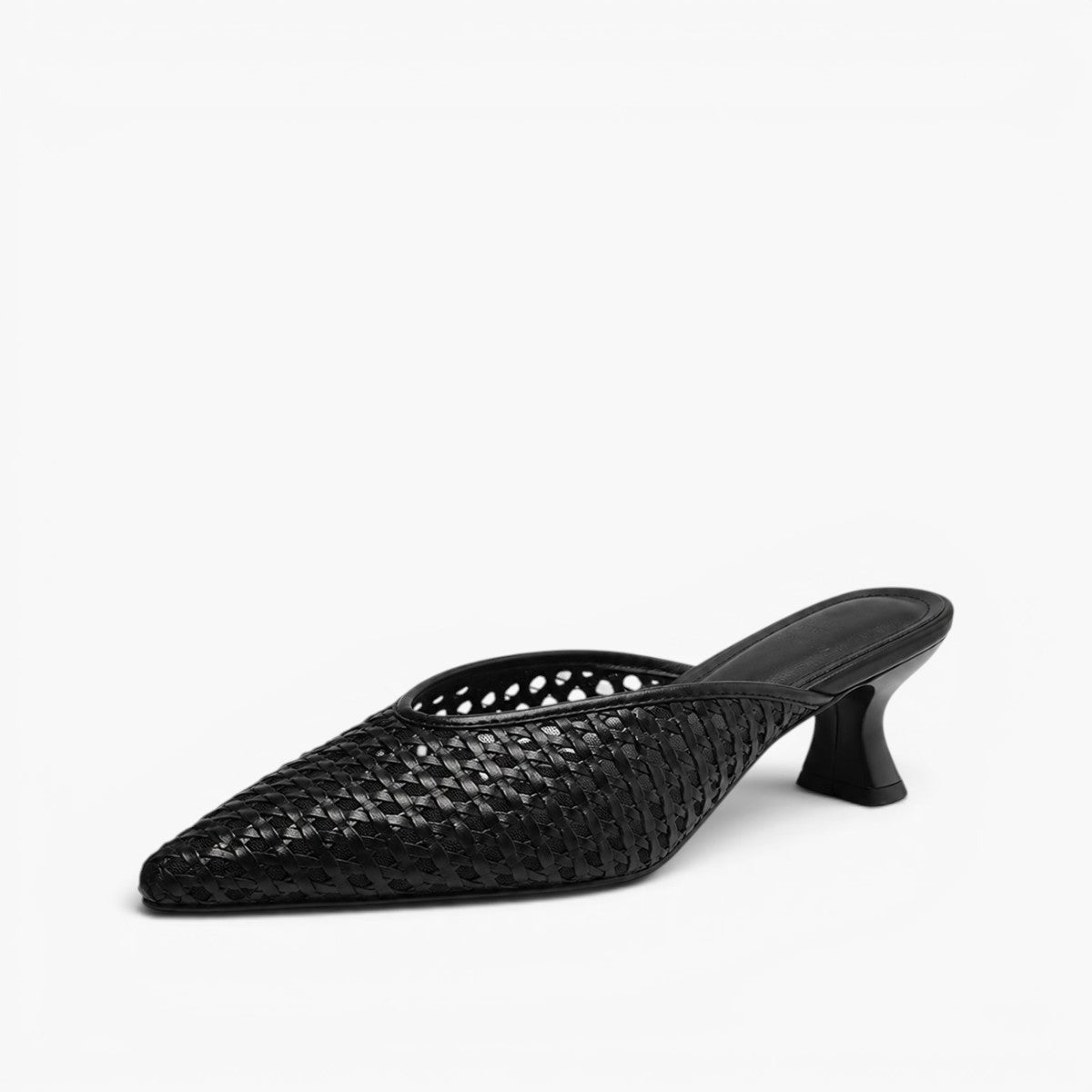 Velisse Woven Leather Heel Mules