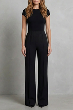 Streamlined Silhouette High-waist Wide-leg Trousers