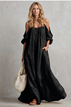 Flowing Bohemian Silhouette Maxi Dress