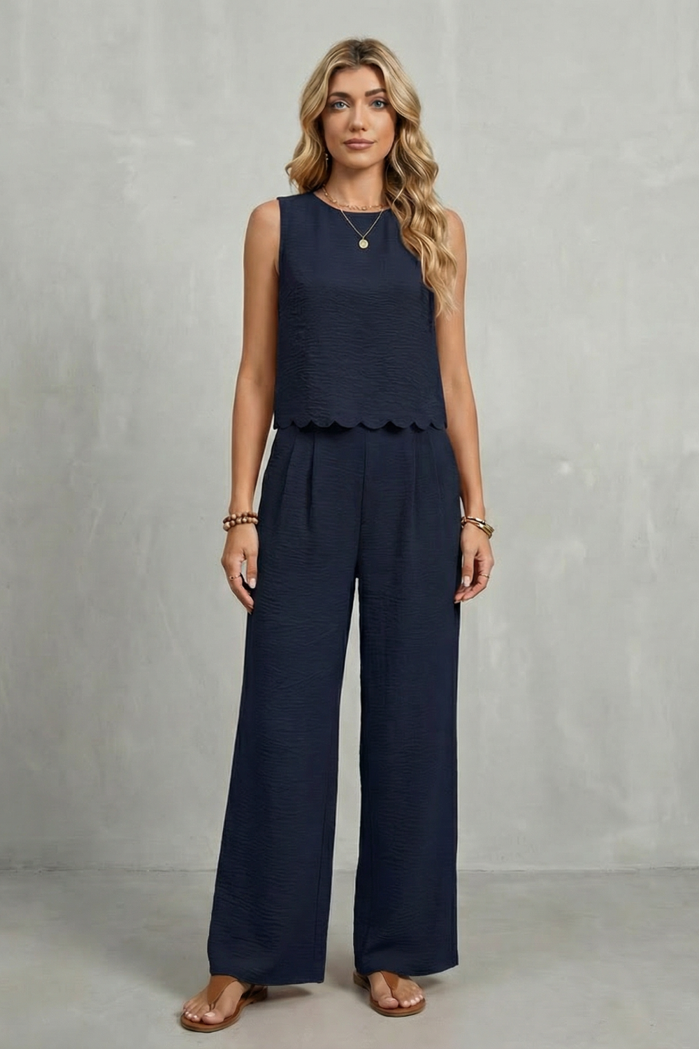 Open-back Bow Detail Two Piece Set
