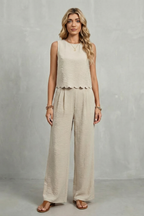 Open-back Bow Detail Two Piece Set