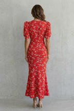 Romantic Floral Elegance Maxi Dress